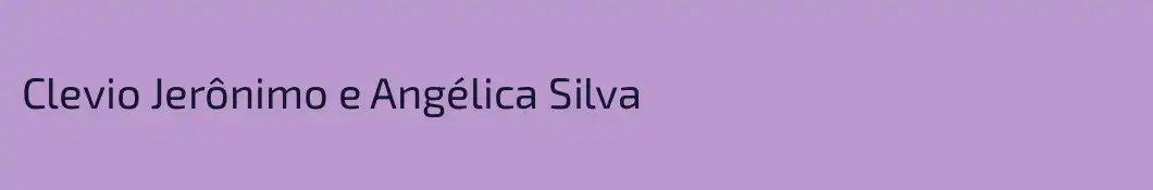 Clevio Jerônimo e Angélica Silva 